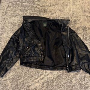 Wild Fable Black Leather Jacket Small